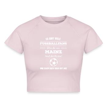 Mainz - Cropped Frauen Organic T-Shirt - Puderrosa - Vorne - AI Model Female 172 dark (172cm)