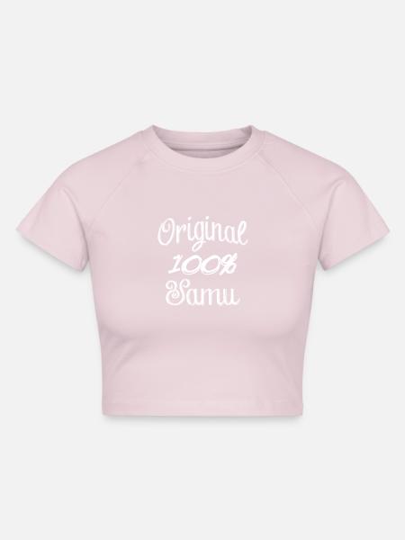 Original 100% Samu - Cropped Frauen Organic T-Shirt - Puderrosa