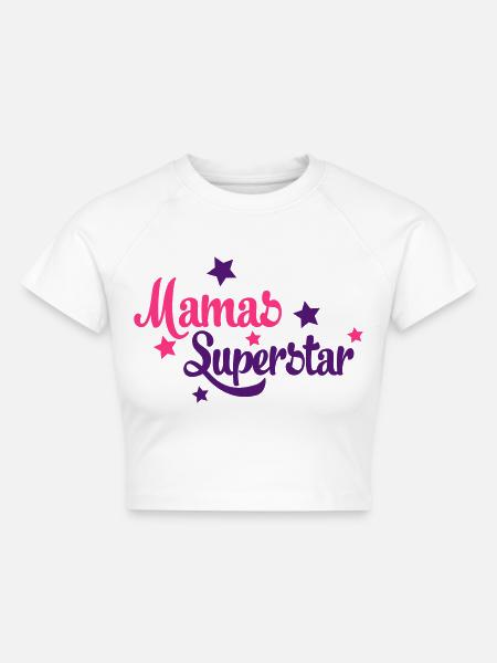 baby - Cropped Frauen Organic T-Shirt - Weiß