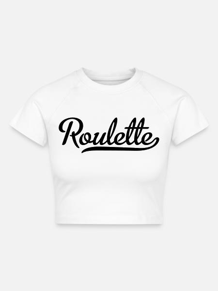 Roulette - Cropped Frauen Organic T-Shirt - Weiß