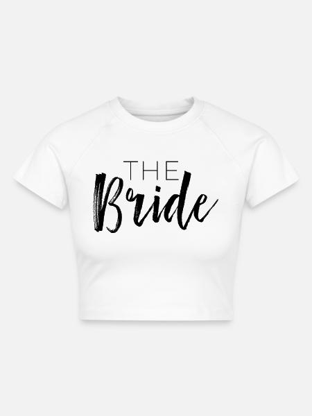 The Bride - Cropped Frauen Organic T-Shirt - Weiß