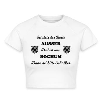 Zuhause im Ruhrpott - Cropped Frauen Organic T-Shirt - Weiß - Vorne - AI Model Female 172 dark (172cm)