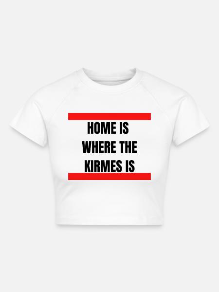 Kirmes - Cropped Frauen Organic T-Shirt - Weiß