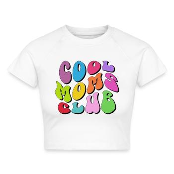 Cool Moms Club - Cropped Frauen Organic T-Shirt - Weiß - Vorne - AI Model Female 172 dark (172cm)
