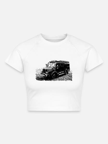 IFA H3A Feuerwehr - Cropped Frauen Organic T-Shirt - Weiß