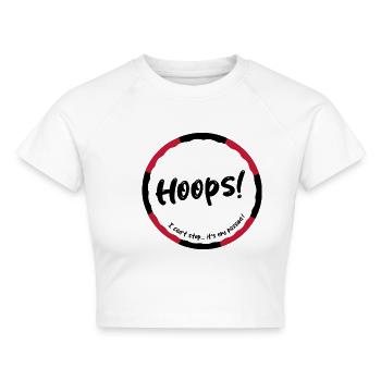 Hoops - Cropped Frauen Organic T-Shirt - Weiß - Vorne - AI Model Female 172 dark (172cm)