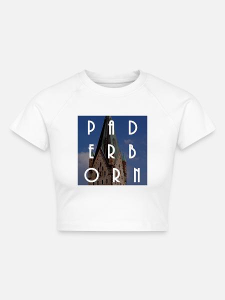Paderborn - Cropped Frauen Organic T-Shirt - Weiß