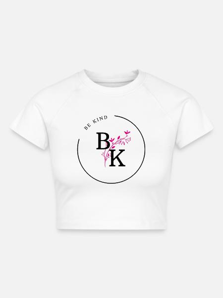 BE KIND - Cropped Frauen Organic T-Shirt - Weiß