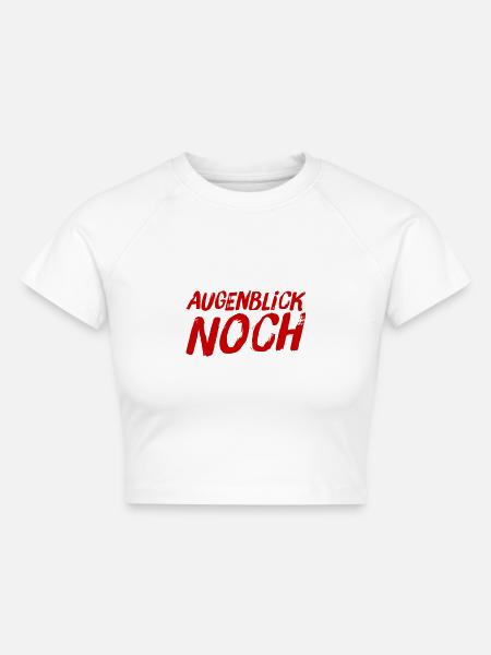 nur die Ruhe - Cropped Frauen Organic T-Shirt - Weiß