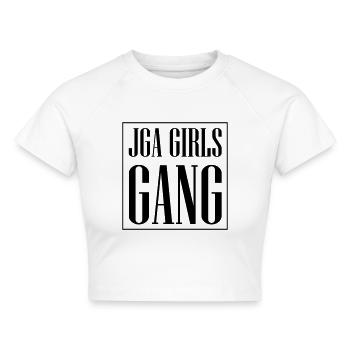 Jga Mädels Junggesellinnenabschied - Cropped Frauen Organic T-Shirt - Weiß - Vorne - AI Model Female 172 dark (172cm)