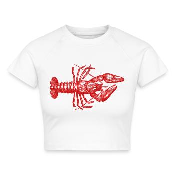 Hummer - Cropped Frauen Organic T-Shirt - Weiß - Vorne - AI Model Female 172 dark (172cm)