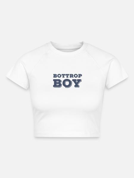 Bottrop Boy - Cropped Frauen Organic T-Shirt - Weiß