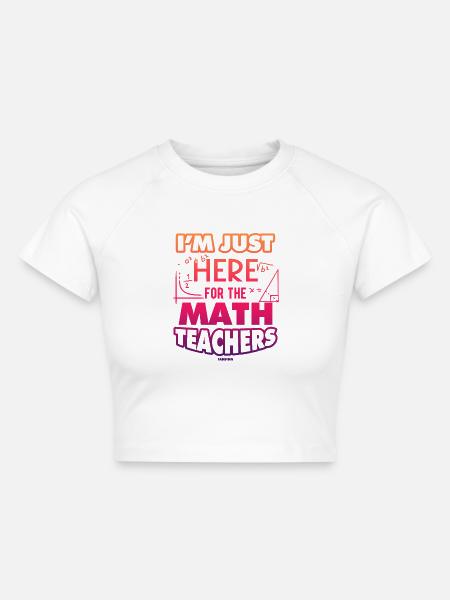 Mathematik - Cropped Frauen Organic T-Shirt - Weiß