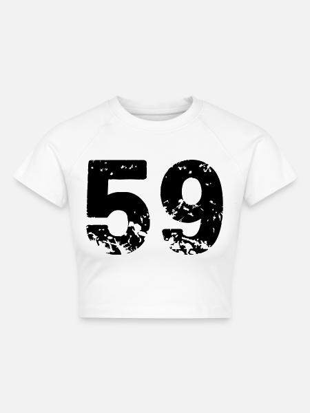 59 - Cropped Frauen Organic T-Shirt - Weiß