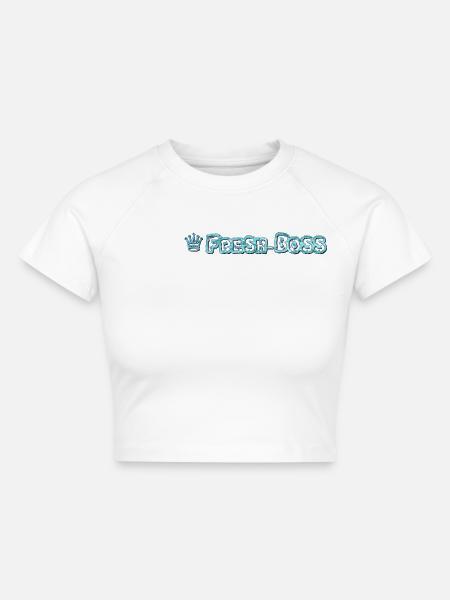 Fresh-Boss - Cropped Frauen Organic T-Shirt - Weiß