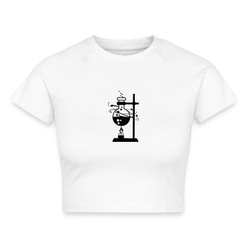 Labor - Cropped Frauen Organic T-Shirt - Weiß - Vorne - AI Model Female 172 dark (172cm)