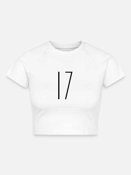 17 - Cropped Frauen Organic T-Shirt - Weiß