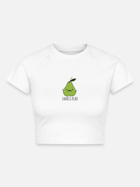 Shakespear - Cropped Frauen Organic T-Shirt - Weiß