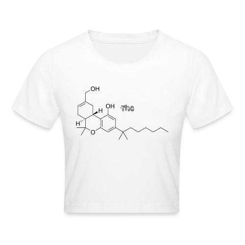 T-shirt molécule THC Cannabis - Crop top