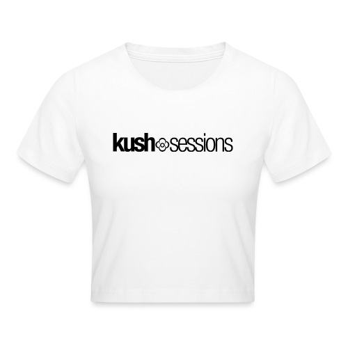 KushSessions (black logo) - Crop T-Shirt