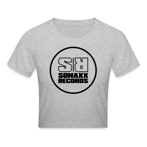 Sonaxx Records Logo schwarz (rund) - Crop T-Shirt