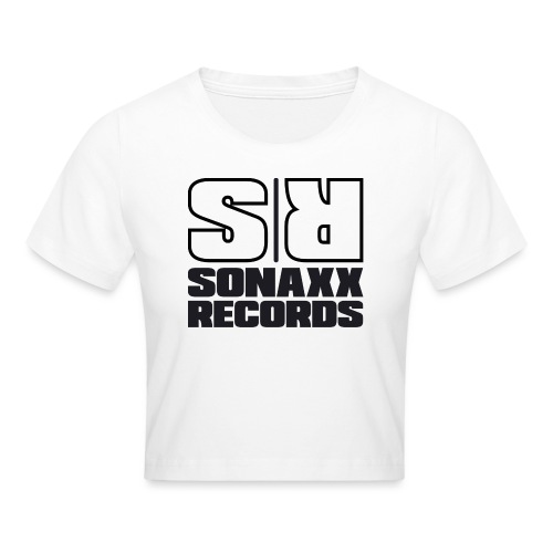 Sonaxx Records Logo schwarz (quadratisch) - Crop T-Shirt