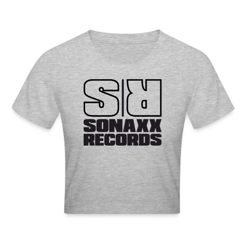 Sonaxx Records Logo schwarz (quadratisch) - Crop T-Shirt