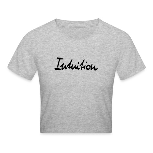 INTUITION I black / schwarz - Crop T-Shirt