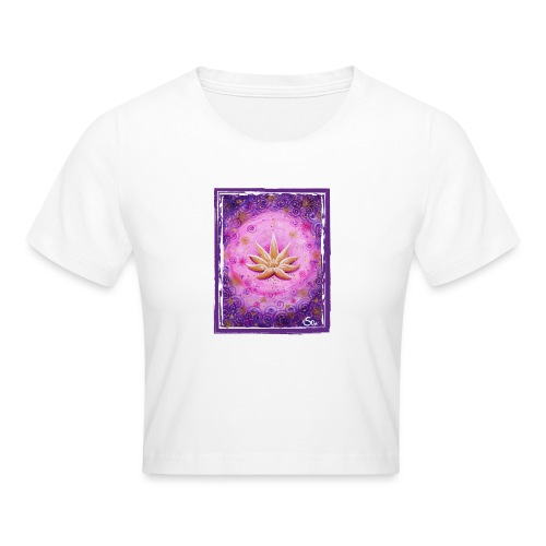 Goldener Lotus - Sonja Ariel von Staden - Crop T-Shirt