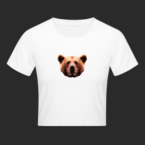 Low-Poly Bear - Crop T-Shirt