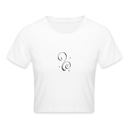 elegant squiggle pattern - Cropped T-Shirt