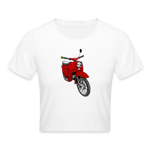 Simson Schwalbe rot - Cropped T-Shirt