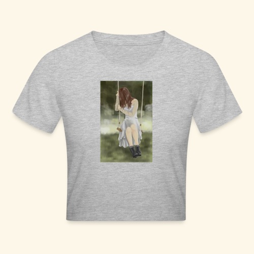 Sad Girl on Swing - Crop T-Shirt
