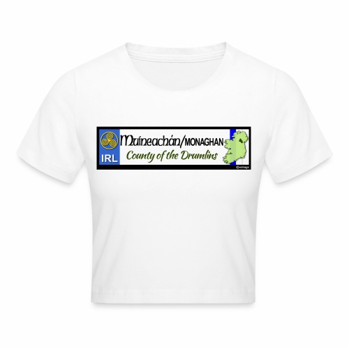 MONAGHAN, IRELAND: licence plate tag style decal - Crop T-Shirt