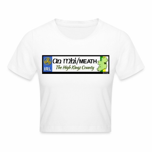 CO. MEATH, IRELAND: licence plate tag style decal - Crop T-Shirt