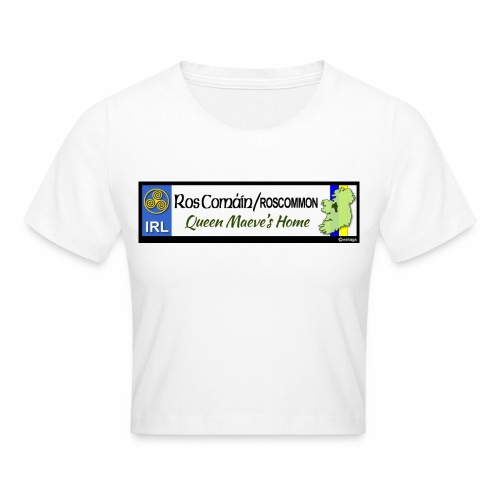 ROSCOMMON, IRELAND: licence plate tag style decal - Crop T-Shirt