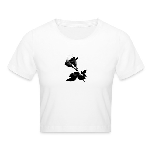 Black and White Rose Bundle - Cropped T-Shirt