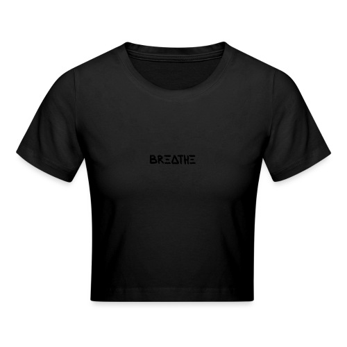 BREATHE | black / schwarz - Crop T-Shirt