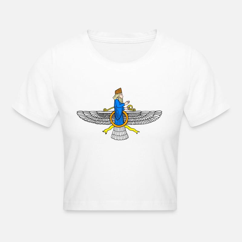 Dieu Anunnaki - Crop top - blanc