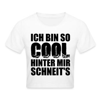 Coole Sprüche - Frauen Cropped T-Shirt - Weiß - Vorne - Marisol (170cm)