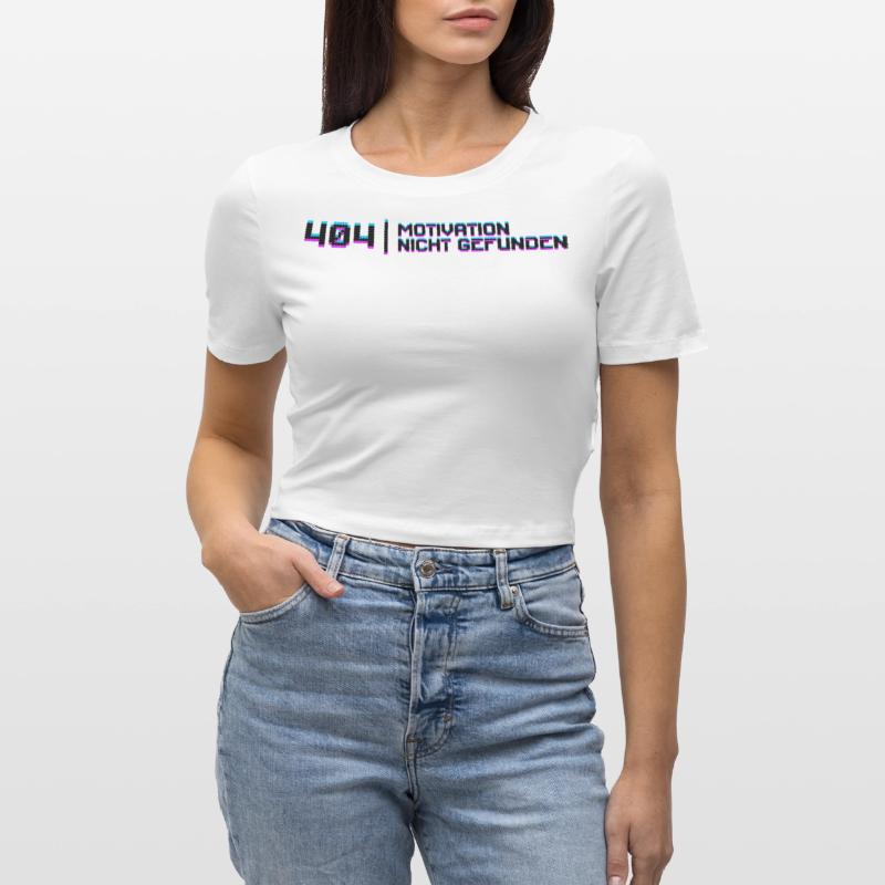 Developer Code Debug Statement Entwickler Dev Frauen Cropped T-Shirt