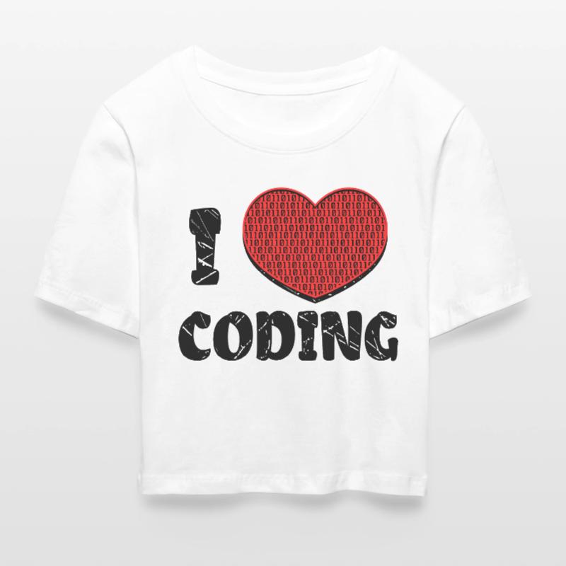 Script de code Debug Heart Statement Crop top