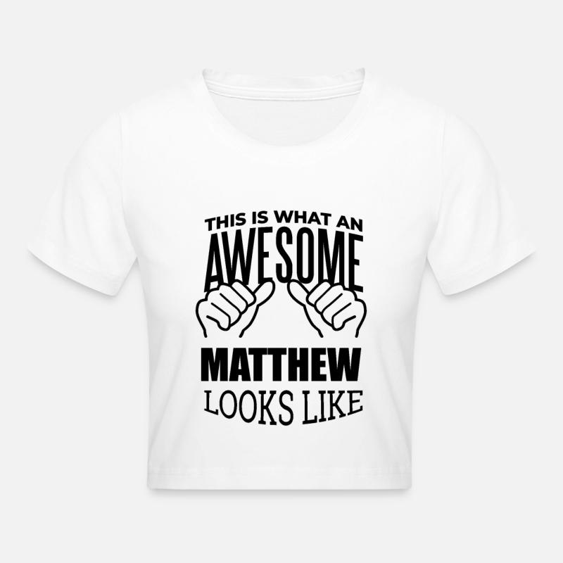 Matthew - Crop top - blanc
