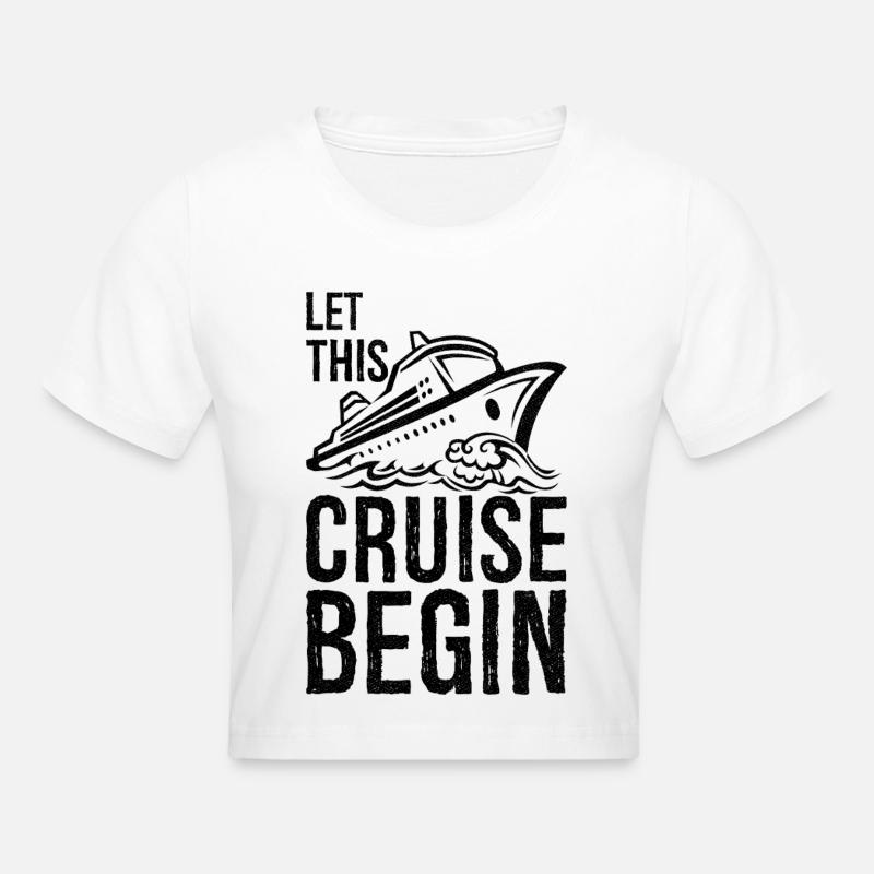 Que cette croisière commence - Crop top - blanc