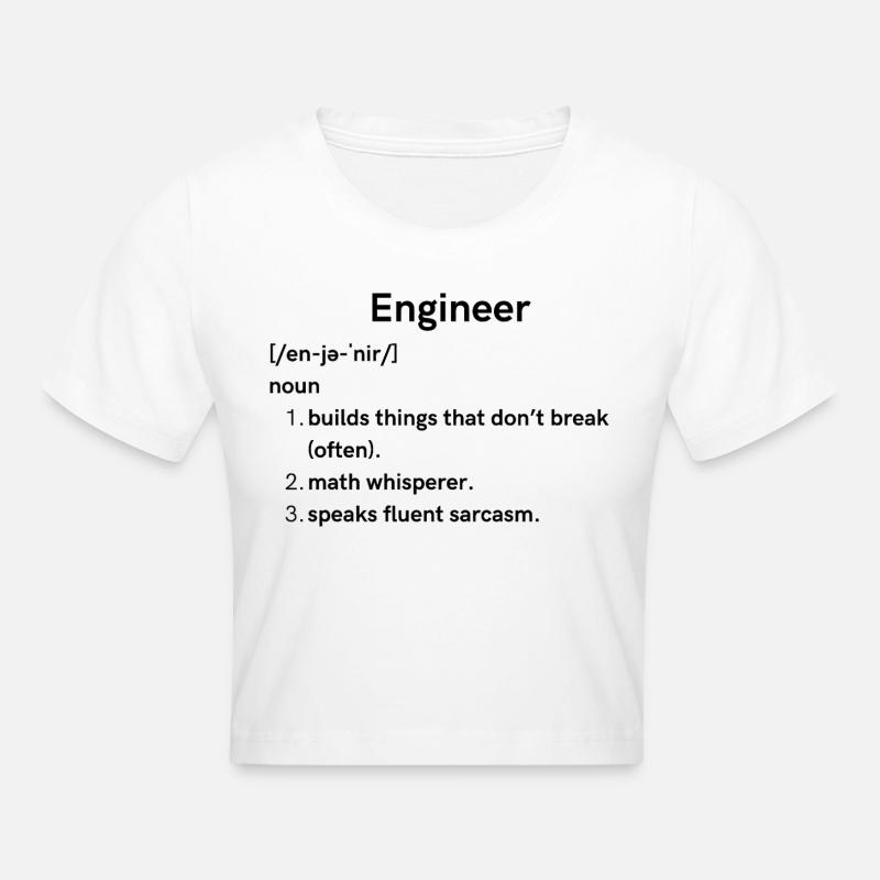 engineer - Cropped T-Shirt - white