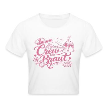 Équipage de la Mariée – Croisière pour enterrement de vie de garçon - Crop top - blanc - Devant - Marisol (170cm)