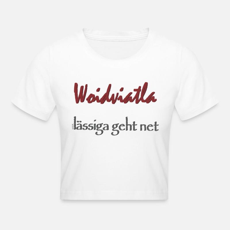 Woidviatla ne devient pas plus décontracté - Crop top - blanc