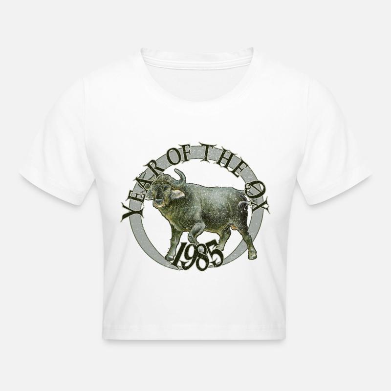 Année du Buffle – 1985 Force et endurance - Crop top - blanc