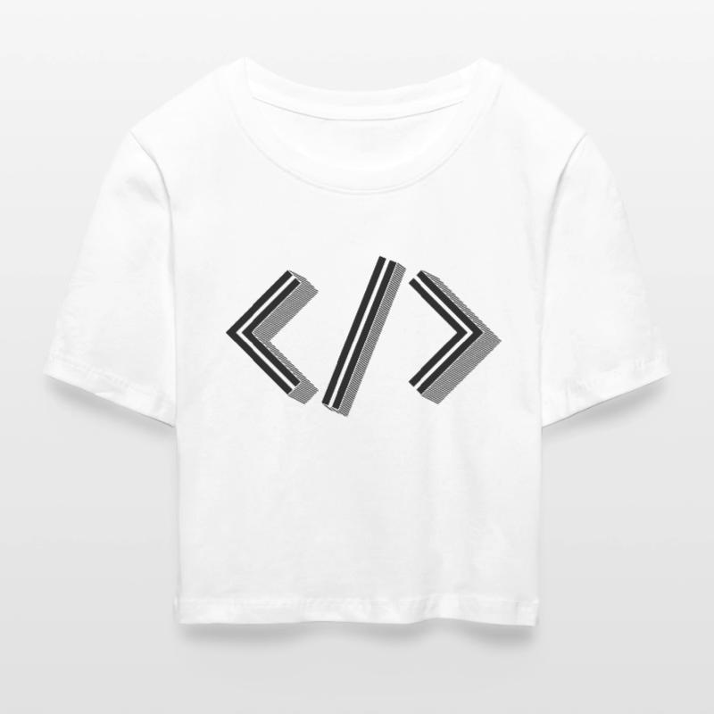 Retro Bracket’s - Full Stack Developer HTML XML Crop top