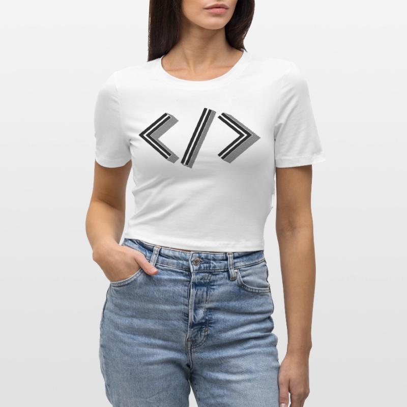Retro Bracket’s - Full Stack Developer HTML XML Crop top